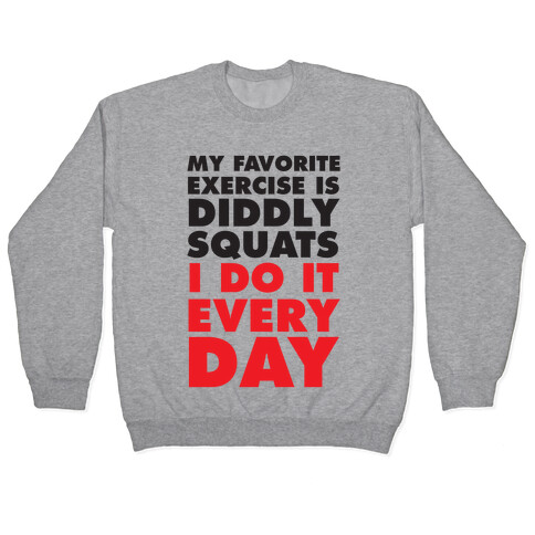 My Favorite Exercise Is Diddly Squats I Do Them Everyday Pullover