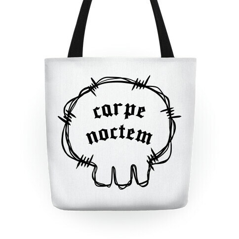 Carpe Noctem (white)  Tote