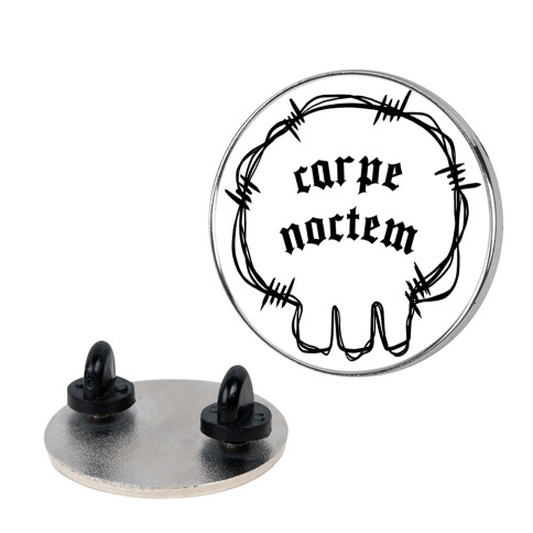 Carpe Noctem (white)  Pin