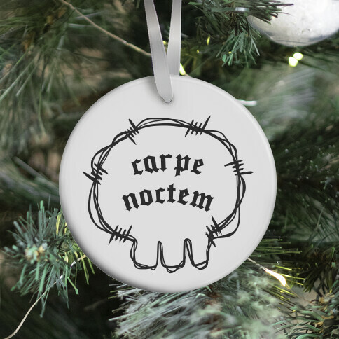 Carpe Noctem (white)  Ornament