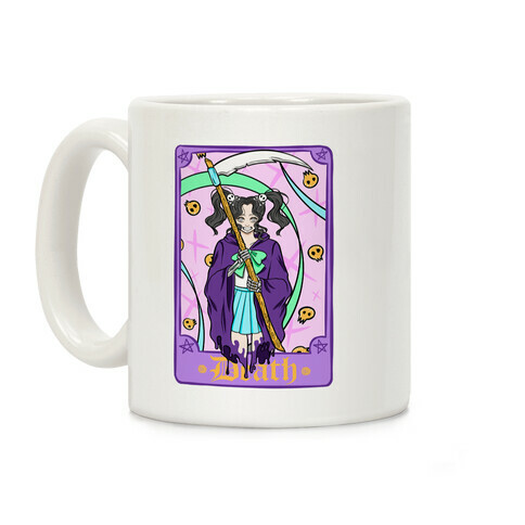 Pastel Goth Death Tarot Card Coffee Mug