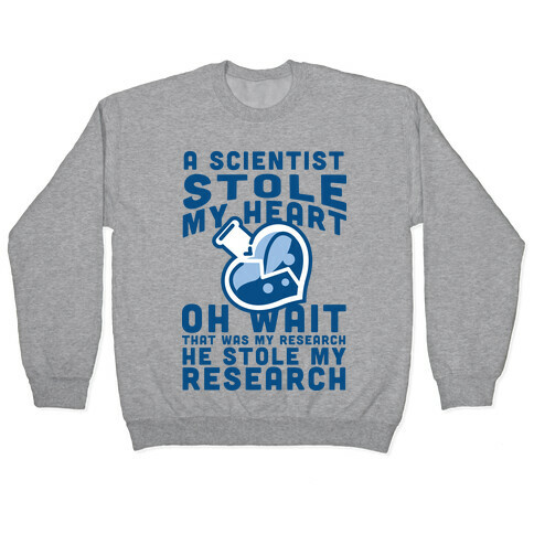 A Scientist Stole My Research Pullover