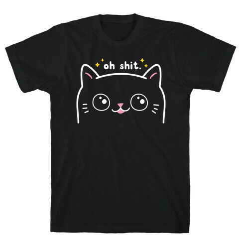 Cuss Cat Oh Shit T-Shirt