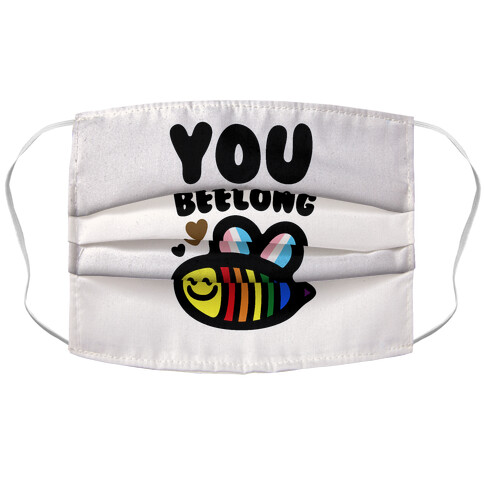 You Beelong Gay Pride Accordion Face Mask