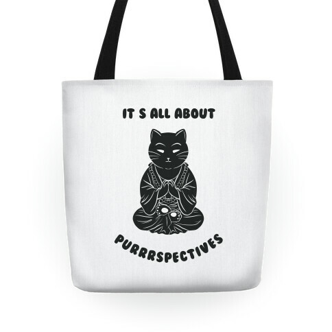 It's All About Purrrspectives (white) Tote