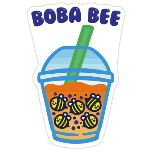 Boba Bee Die Cut Sticker