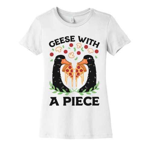 Geese With A Piece Womens T-Shirt