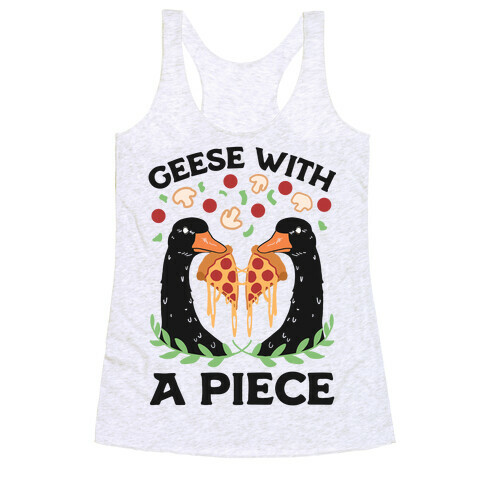 Geese With A Piece Racerback Tank Top