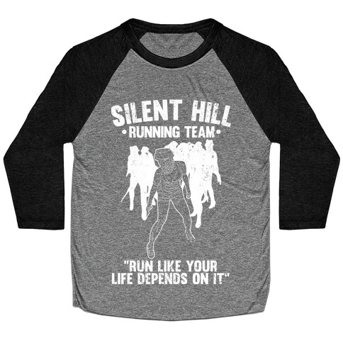 Silent Hill Running Team (White) Baseball Tee