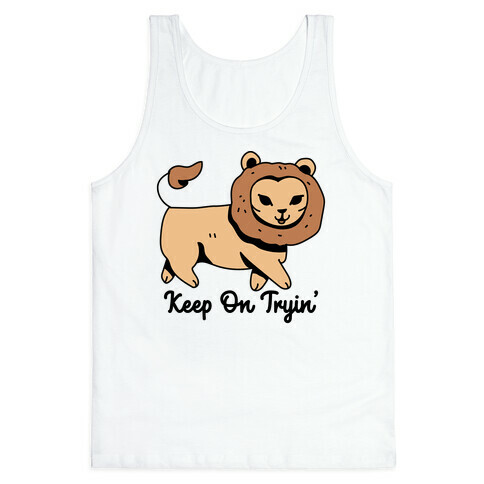 Keep On Trying Lion Tank Top