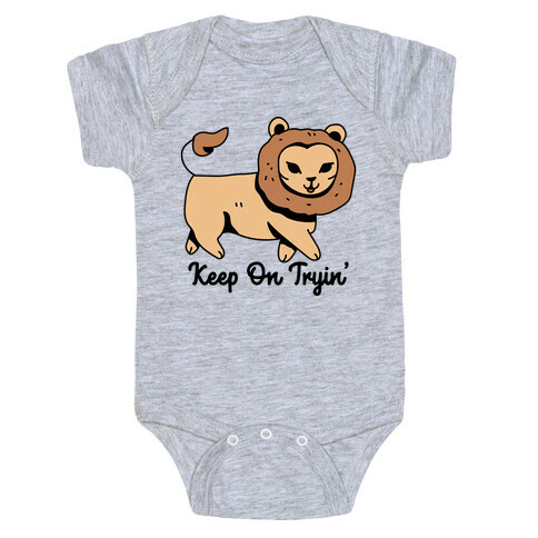 Keep On Trying Lion Baby One-Piece