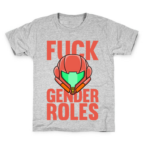F*** Gender Roles (Samus Aran) Kids T-Shirt
