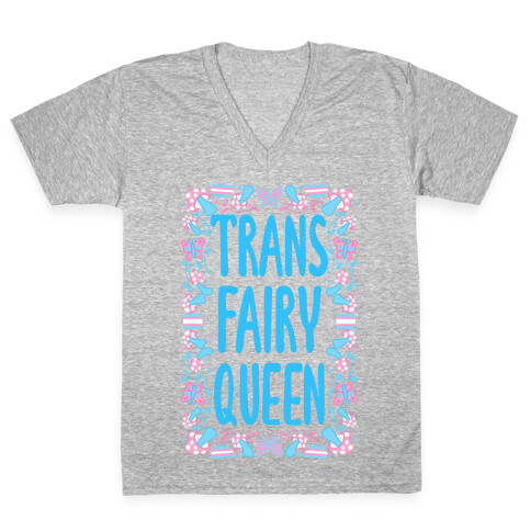 Trans Fairy Queen V-Neck Tee Shirt