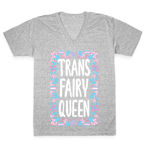 Trans Fairy Queen V-Neck Tee Shirt