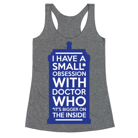 Doctor Who Obsession Racerback Tank Top