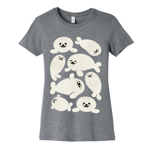 Baby Seals Pattern Study Womens T-Shirt