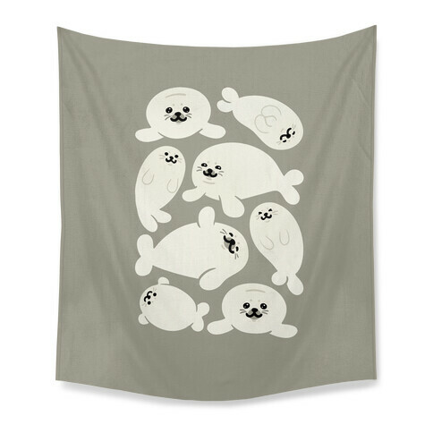 Baby Seals Pattern Study Tapestry