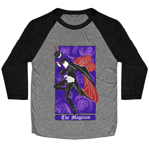 Tuxedo Mask The Magician Tarot Card Baseball Tee