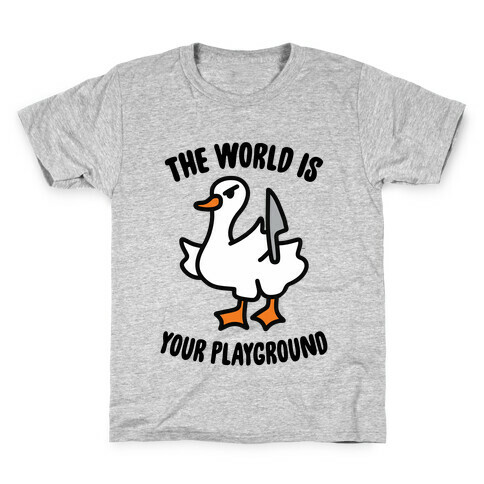 The World is Your Playground Kids T-Shirt