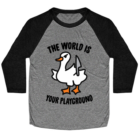 The World is Your Playground Baseball Tee