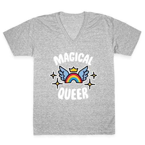 Magical Queer V-Neck Tee Shirt