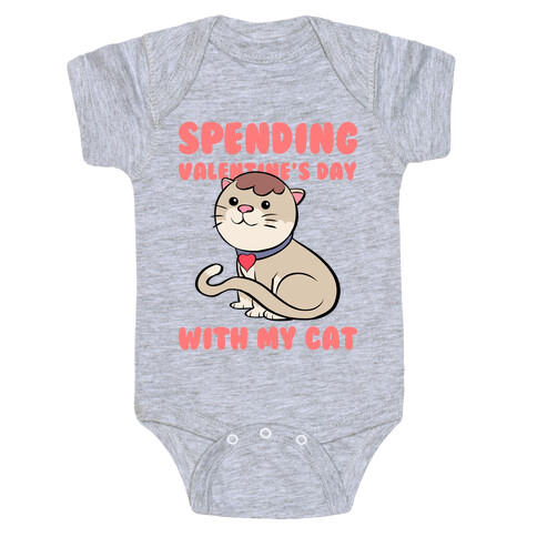 Spending Valentine's Day With My Cat Baby One-Piece