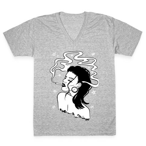 Head In The Clouds V-Neck Tee Shirt