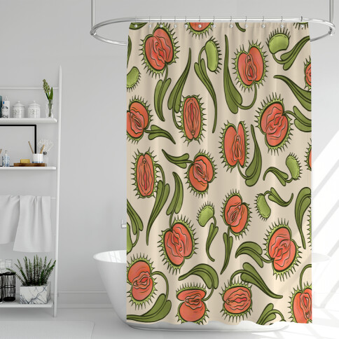 Venus Flytrap Vulvas Shower Curtain