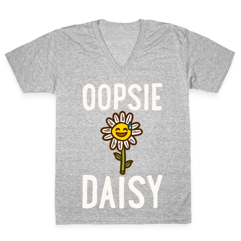Oopsie Daisy V-Neck Tee Shirt
