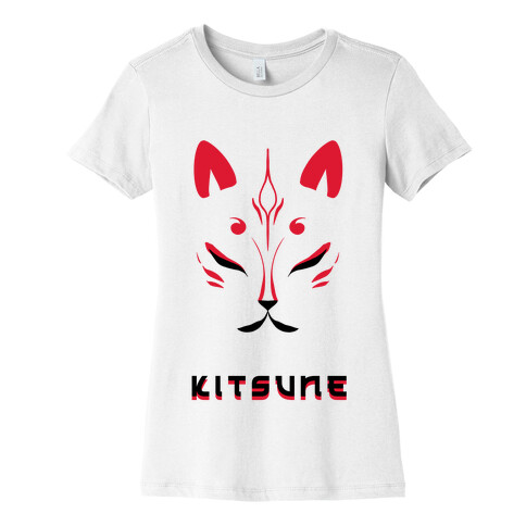 Kitsune Face Womens T-Shirt