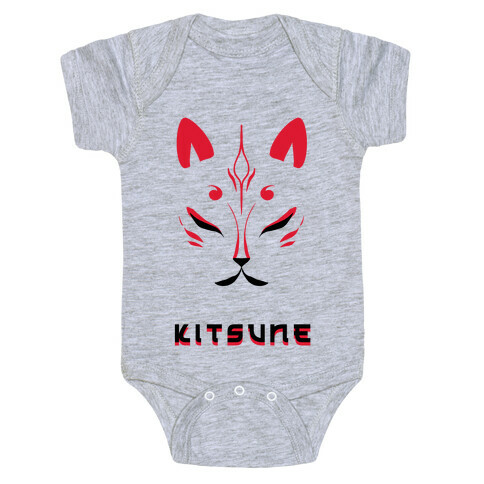 Kitsune Face Baby One-Piece