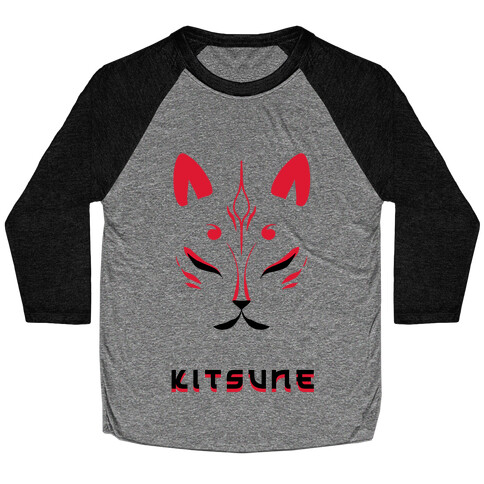 Kitsune Face Baseball Tee