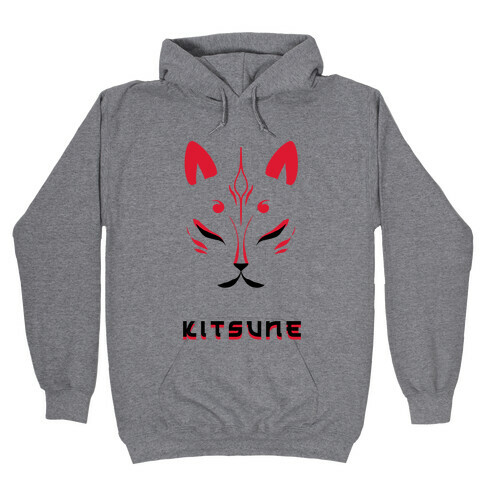 Kitsune Face Hooded Sweatshirt