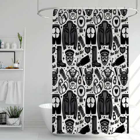 Leather Daddy Pattern Shower Curtain