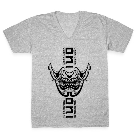 Oni Yokai (black) V-Neck Tee Shirt