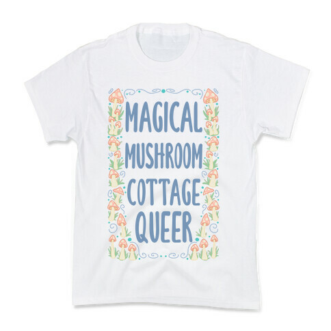Magical Mushroom Cottage Queer Kids T-Shirt