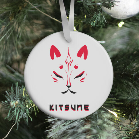 Kitsune Face Ornament