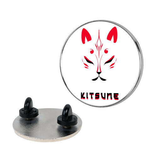 Kitsune Face Pin