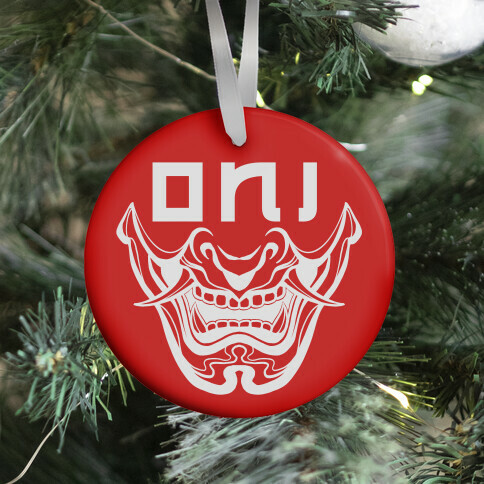 Oni Yokai (red) Ornament