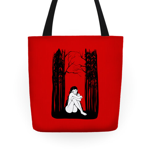 Forest Nymph (red) Tote