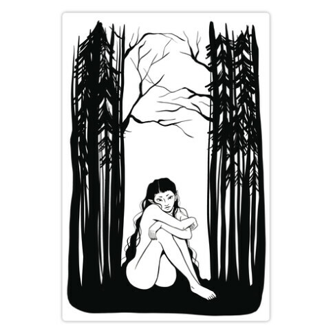 Forest Nymph Die Cut Sticker