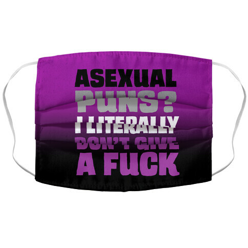 Asexual Puns? I literally Don't Give A F*** Accordion Face Mask