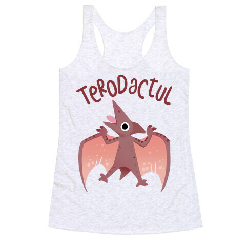 Derpy Animals Terodactul Racerback Tank Top