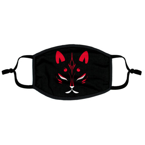 Kitsune Face Flat Face Mask