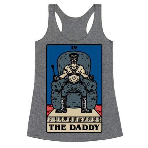 The Daddy Tarot Card Parody Racerback Tank Top