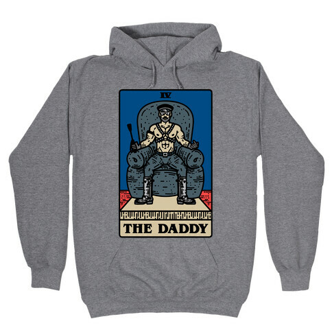 The Daddy Tarot Card Parody Hooded Sweatshirt