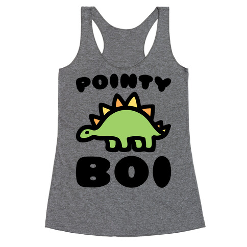 Pointy Boi Stegosaurus Racerback Tank Top