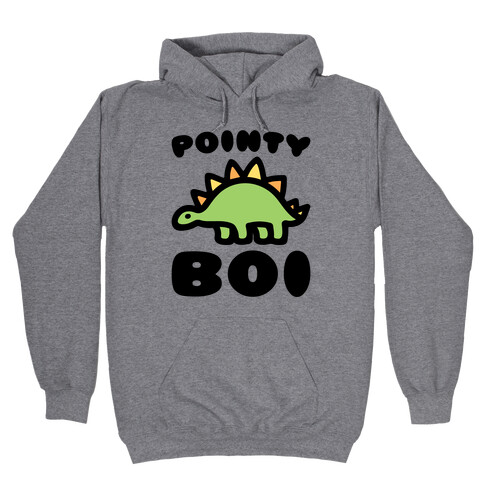 Pointy Boi Stegosaurus Hooded Sweatshirt