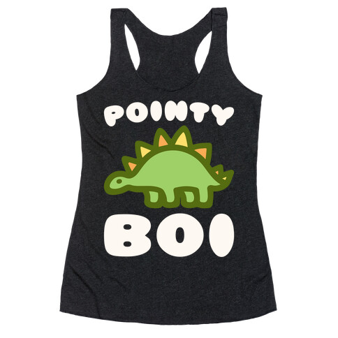 Pointy Boi Stegosaurus Racerback Tank Top