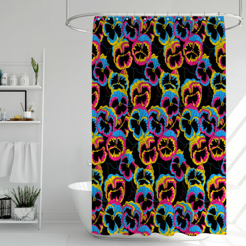 Pan-sy (Pansexual Pansies)  Shower Curtain